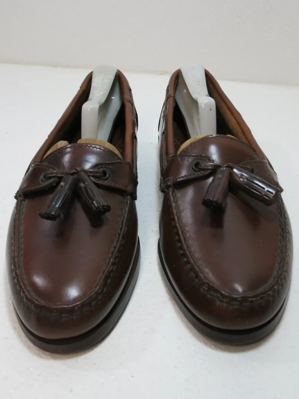 Heartland Leather Tassel Dress Moccasins Loafers Shoes Men's Footwear Sz 9 M